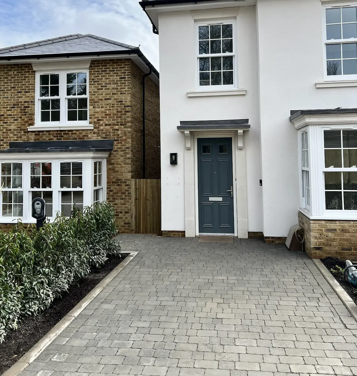 Rebuilt chimney on listed cottage
